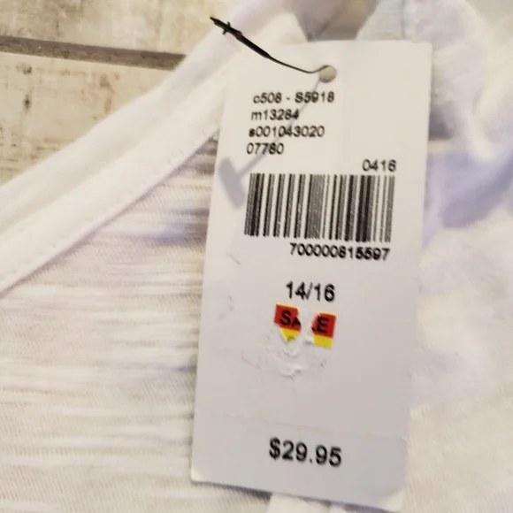 Lane Bryant Cotton Slub Butterfly T Shirt NWT - Picture 4 of 4